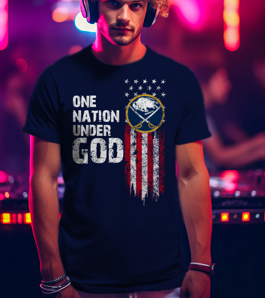 One Nation Under God Buffalo Sabres T-Shirt