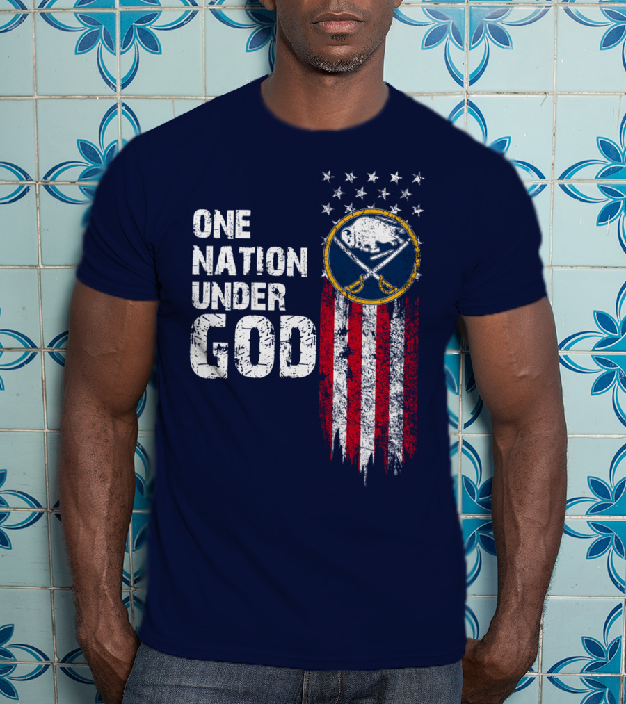One Nation Under God Buffalo Sabres T-Shirt