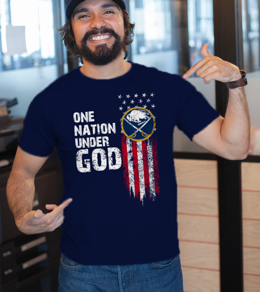 One Nation Under God Buffalo Sabres T-Shirt