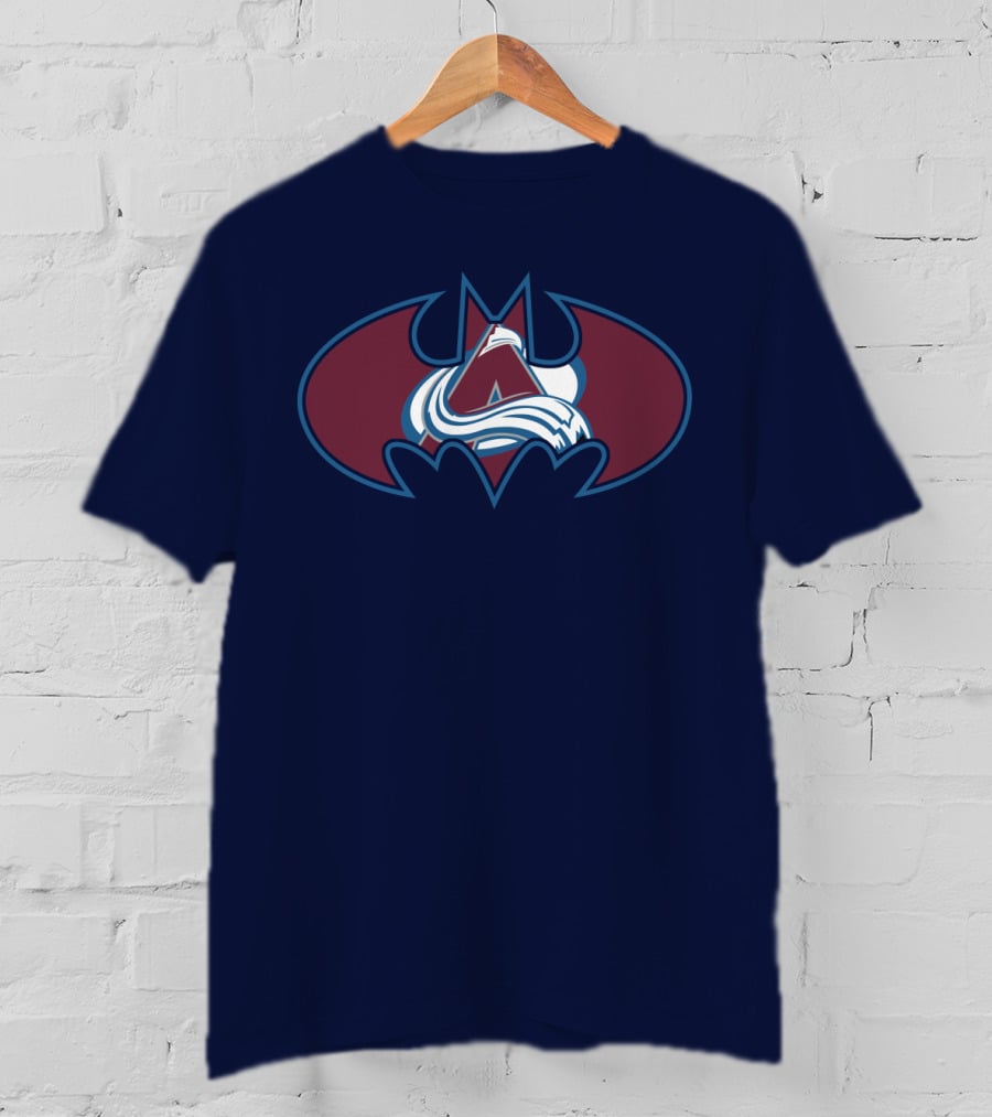 Colorado Avalanche Batman Logo Mashup T-Shirt