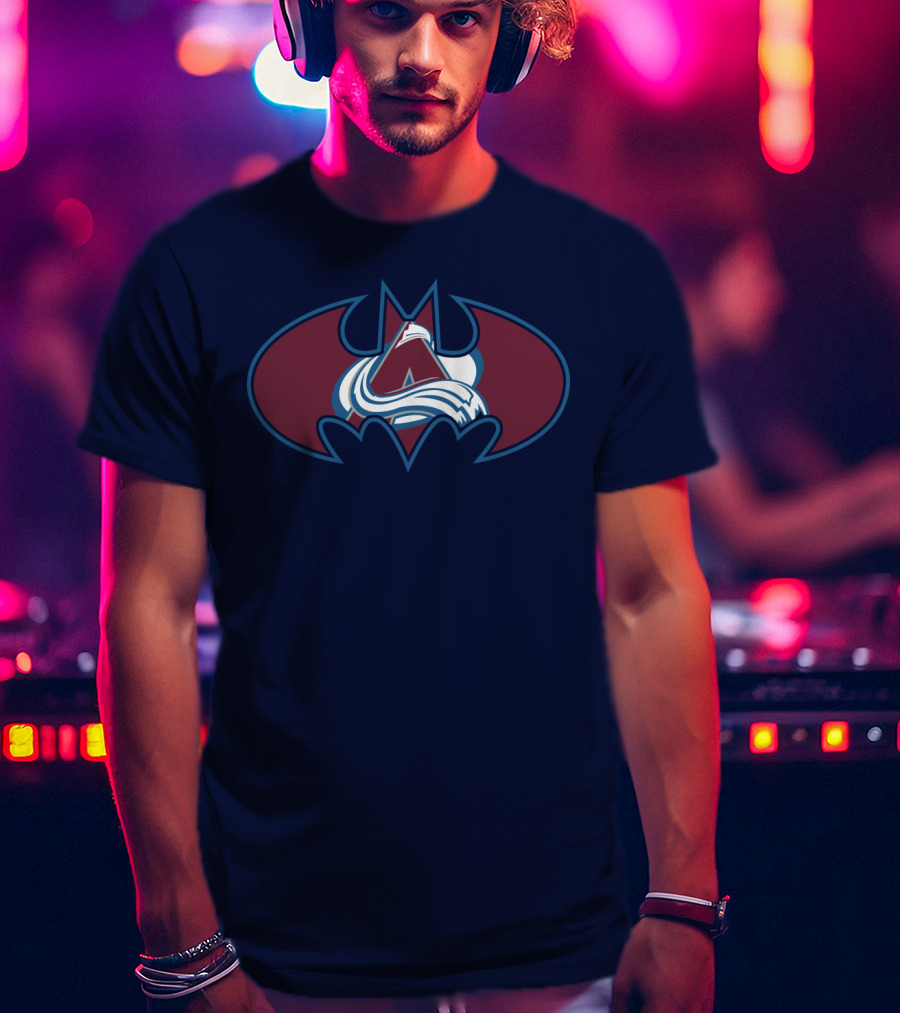 Colorado Avalanche Batman Logo Mashup T-Shirt
