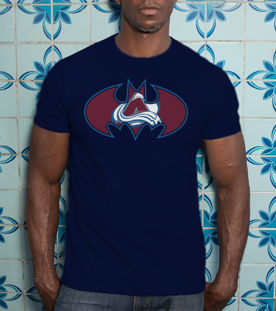 Colorado Avalanche Batman Logo Mashup T-Shirt