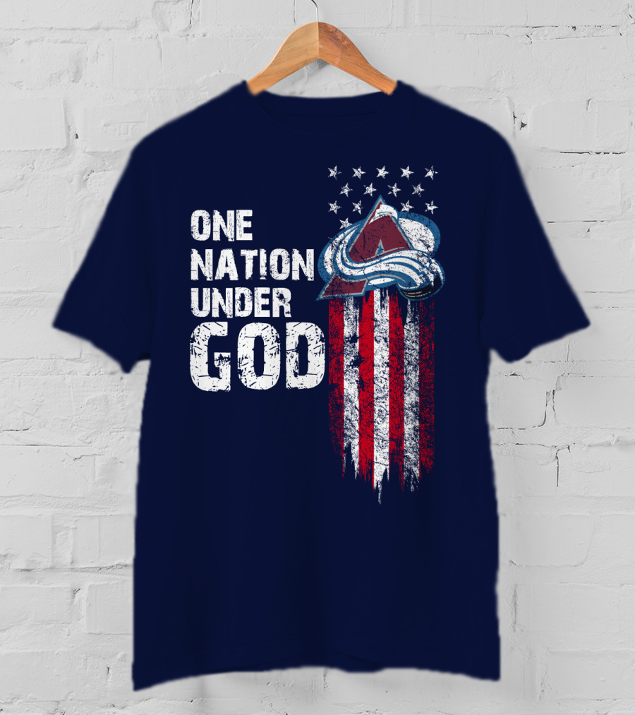 One Nation Under God Colorado Avalanche T-Shirt