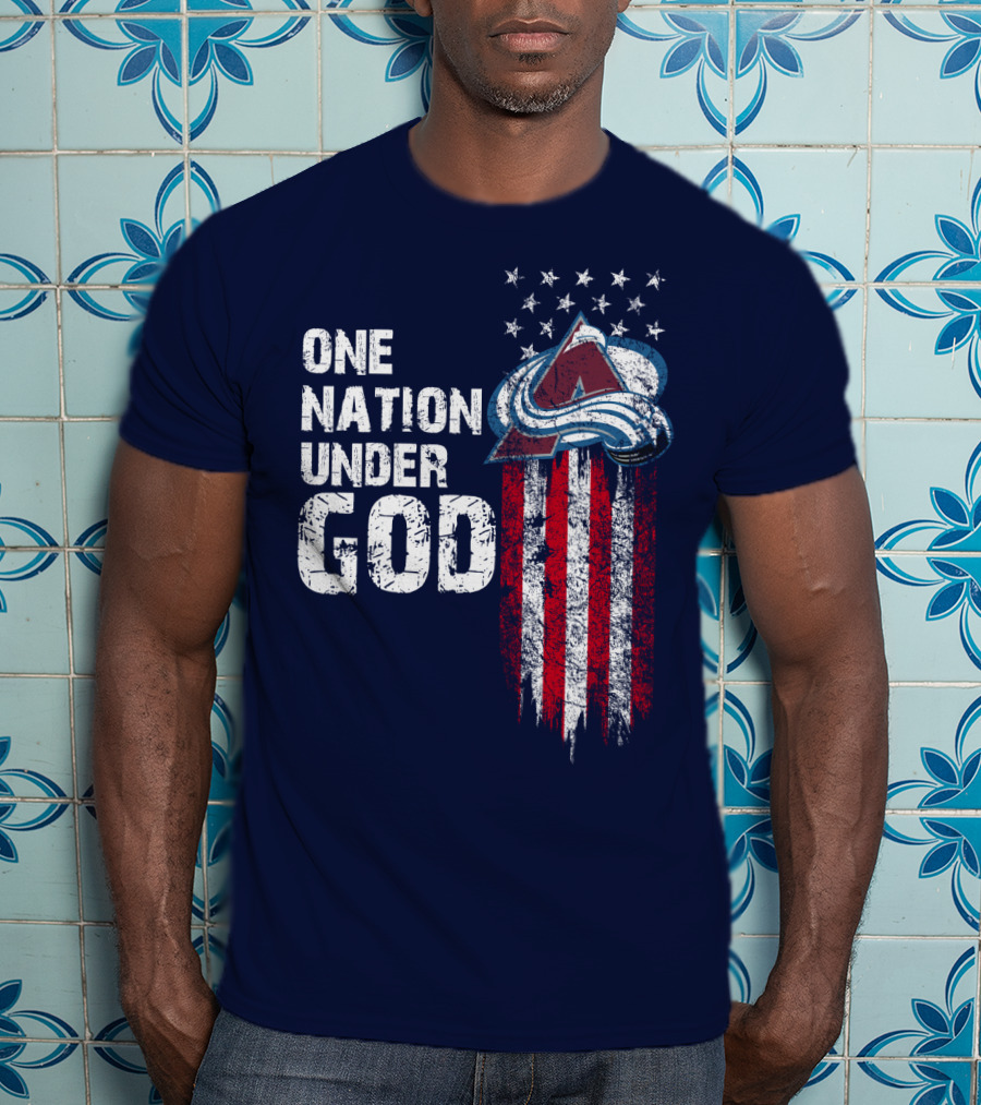One Nation Under God Colorado Avalanche T-Shirt