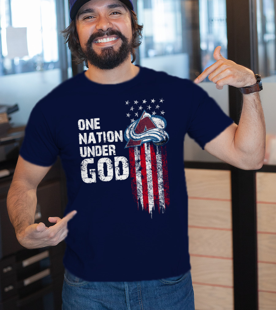 One Nation Under God Colorado Avalanche T-Shirt