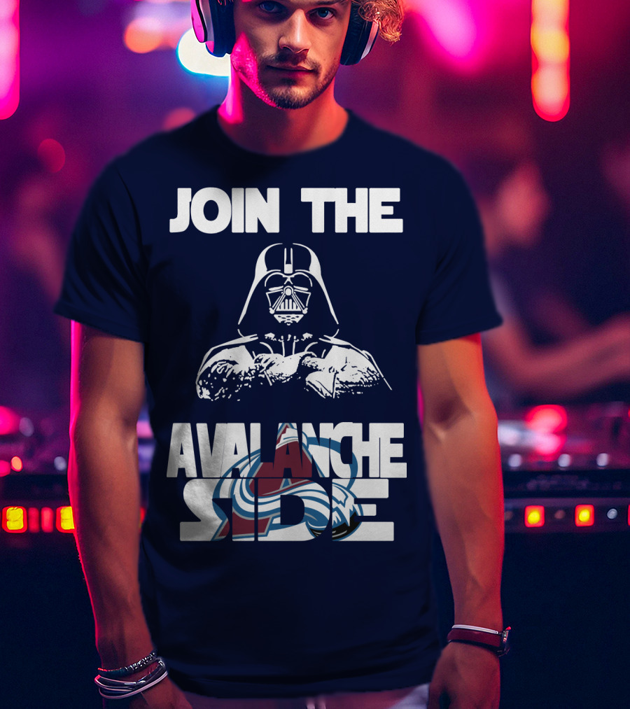 Join The Avalanche Side Star Wars Colorado Avalanche T-Shirt