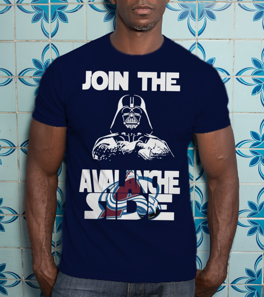 Join The Avalanche Side Star Wars Colorado Avalanche T-Shirt