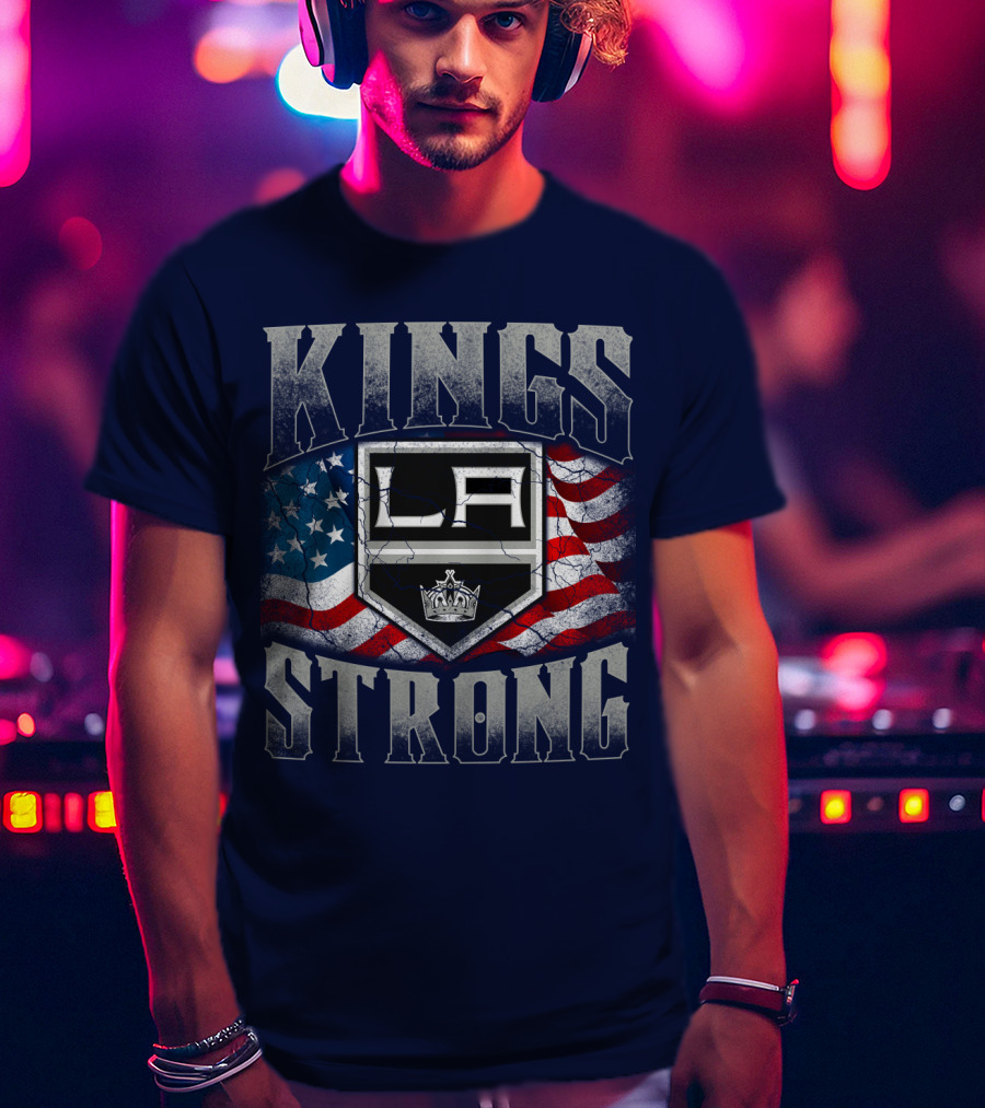 Kings Strong La American Flag T-Shirt
