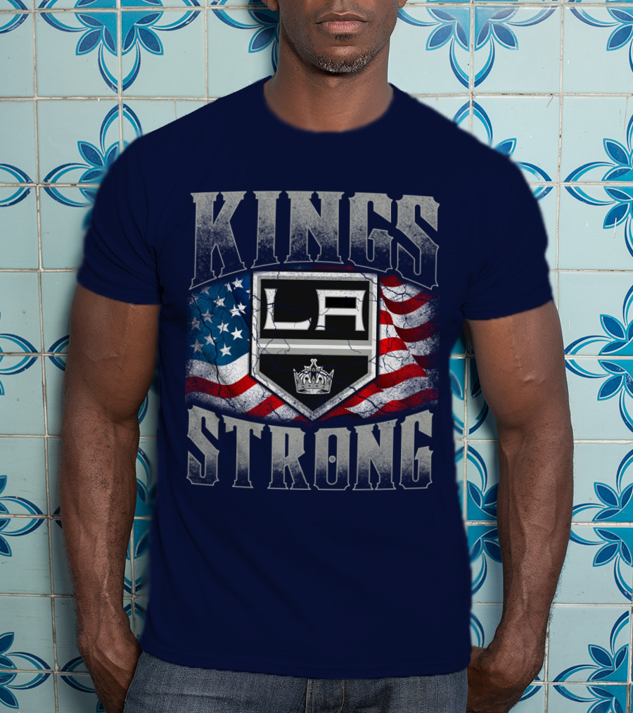 Kings Strong La American Flag T-Shirt