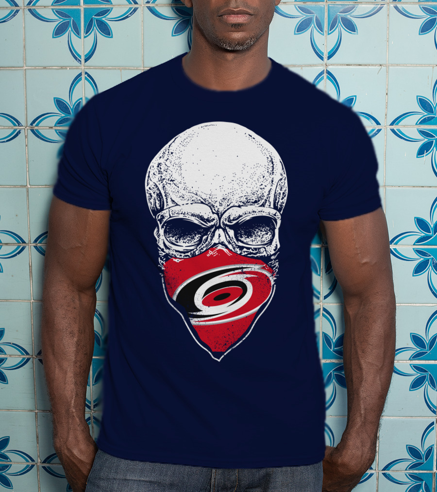 Carolina Hurricanes Skull Mask T-Shirt