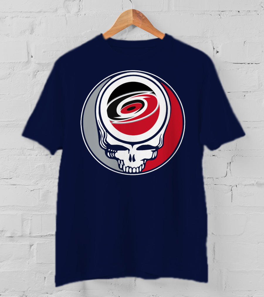 Carolina Hurricanes Grateful Dead Skull T-Shirt