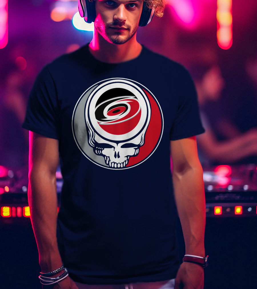 Carolina Hurricanes Grateful Dead Skull T-Shirt