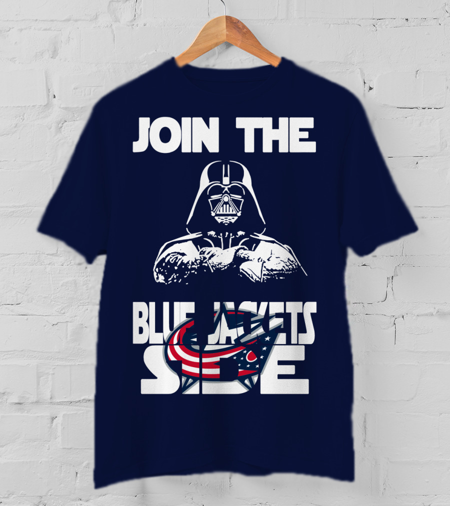 Join The Blue Jackets Side T-Shirt