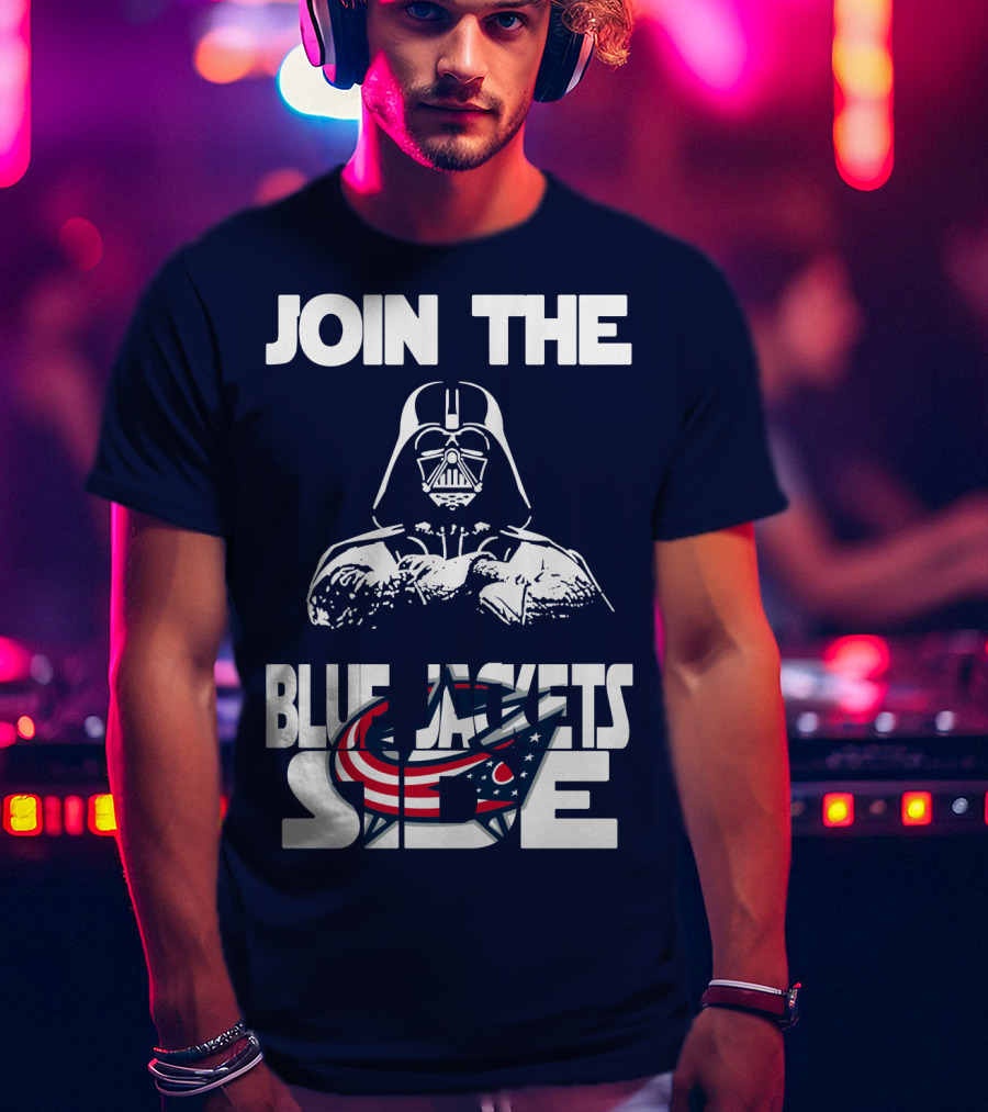 Join The Blue Jackets Side T-Shirt
