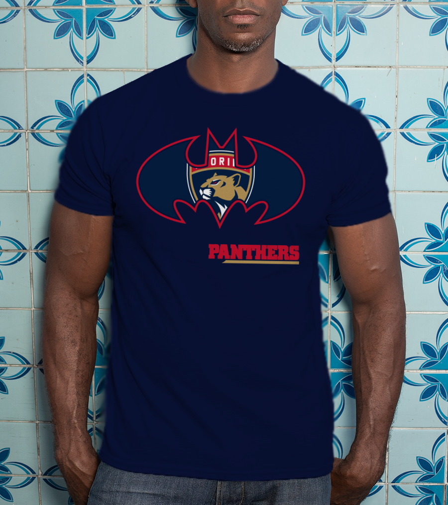 Florida Panthers Bat Symbol Badge T-Shirt
