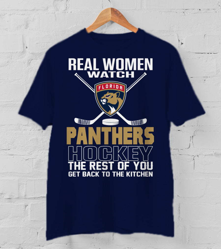 Real Women Watch Florida Panthers Hockey T-Shirt