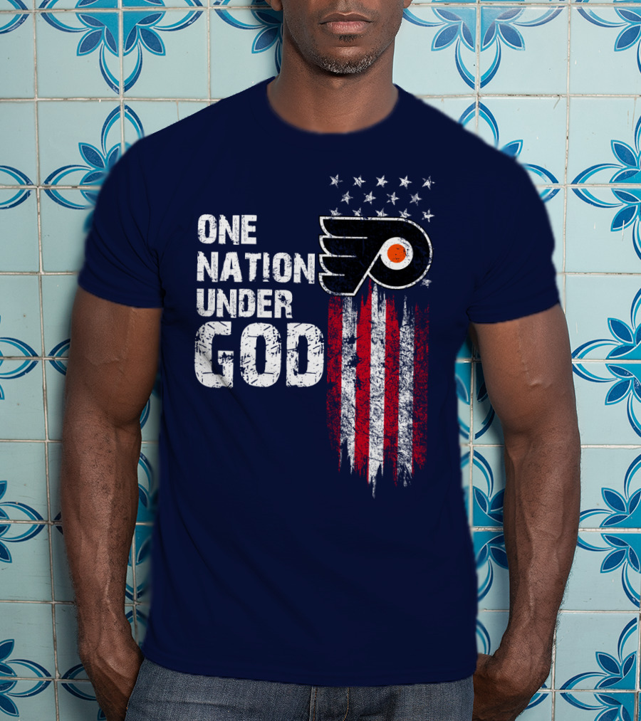 One Nation Under God Philadelphia Flyers T-Shirt