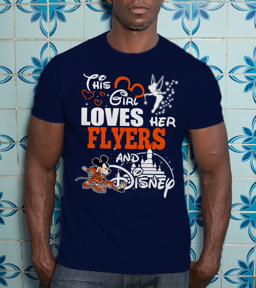 This Girl Loves Her Flyers And Disney T-Shirt