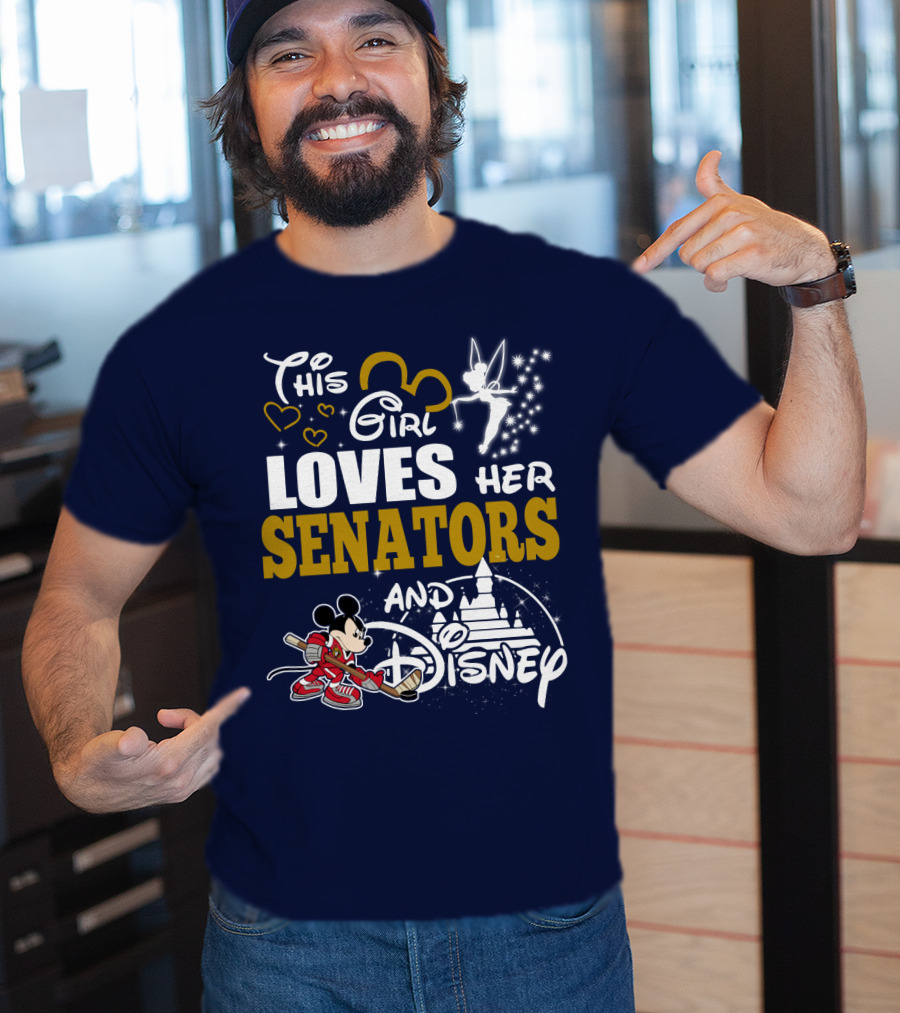 This Girl Loves Her Senators And Disney T-Shirt