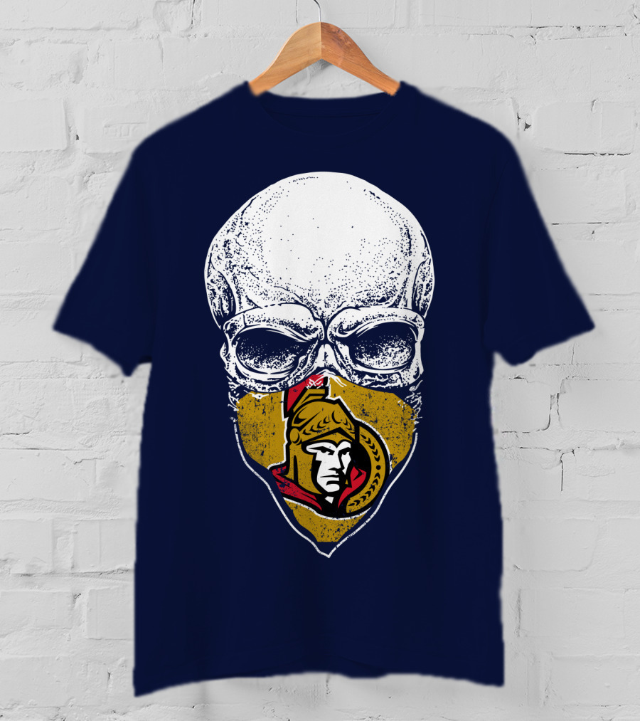Ottawa Senators Skull Mask T-Shirt