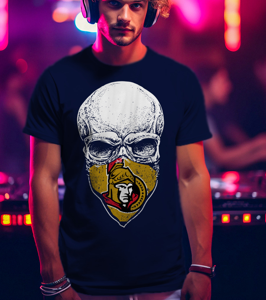 Ottawa Senators Skull Mask T-Shirt