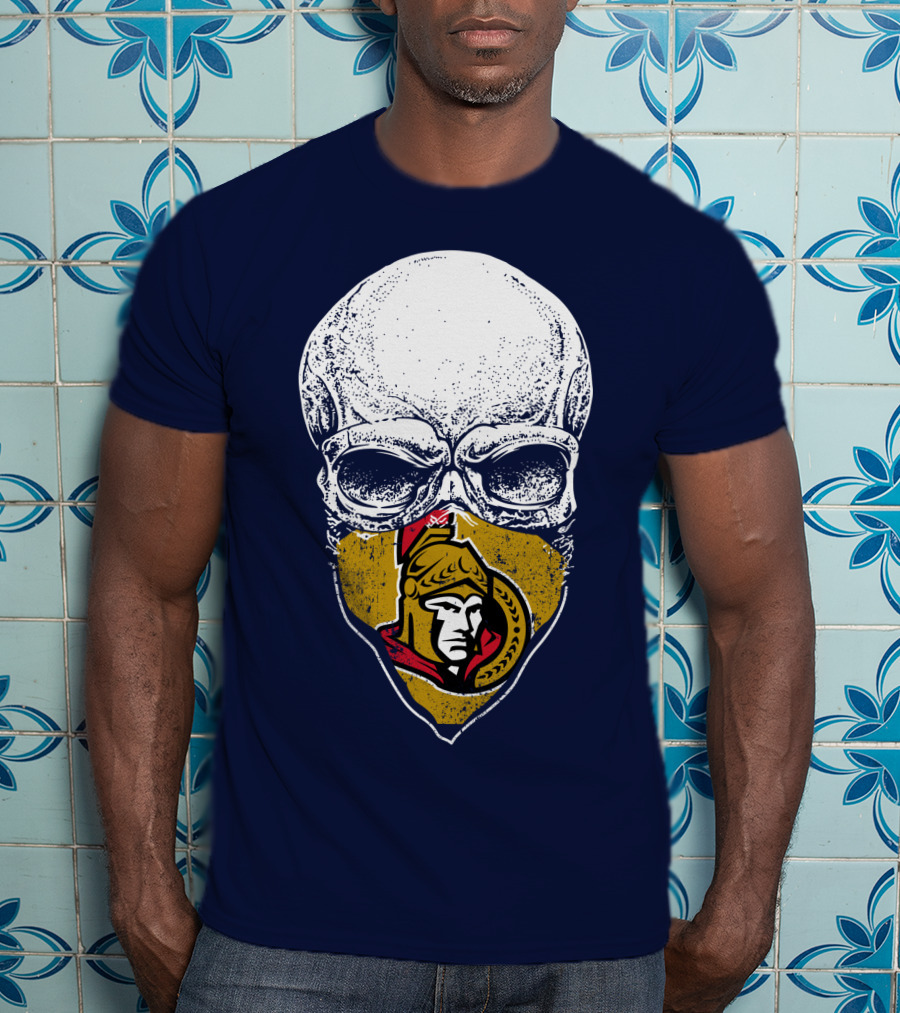 Ottawa Senators Skull Mask T-Shirt