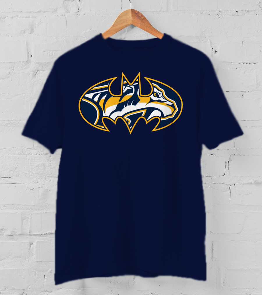 Nashville Predators Batman Logo Mashup T-Shirt