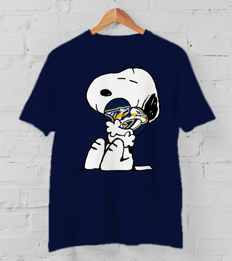 Snoopy Hugging Nashville Predators T-Shirt
