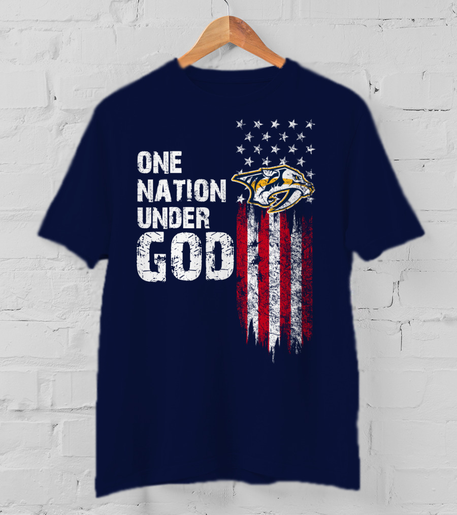 One Nation Under God Nashville Predators T-Shirt