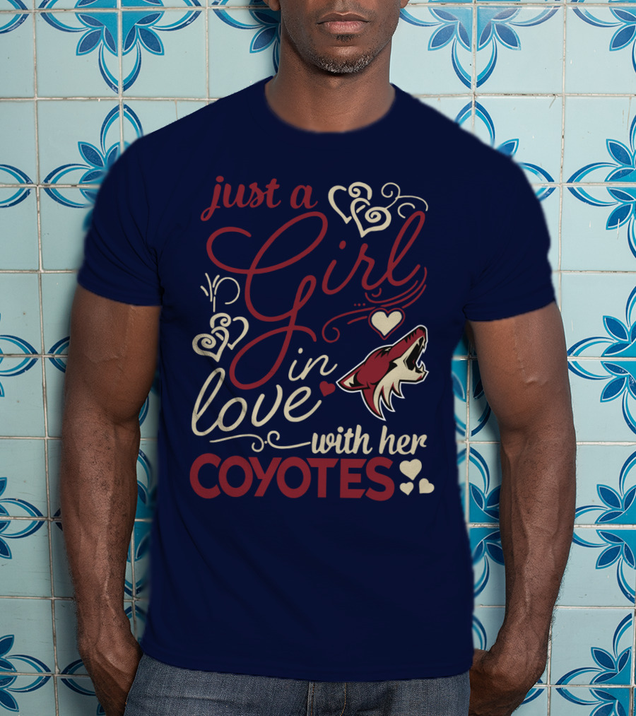 Just A Girl In Love With Her Coyotes T-Shirt
