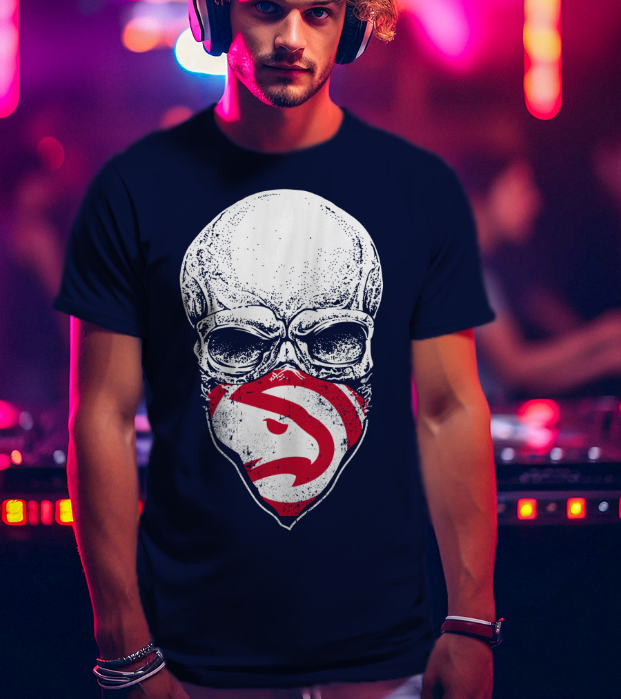 Atlanta Hawks Skull T-Shirt