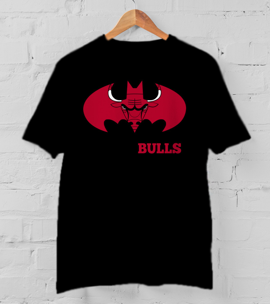 Bulls Batman Logo Mashup T-Shirt