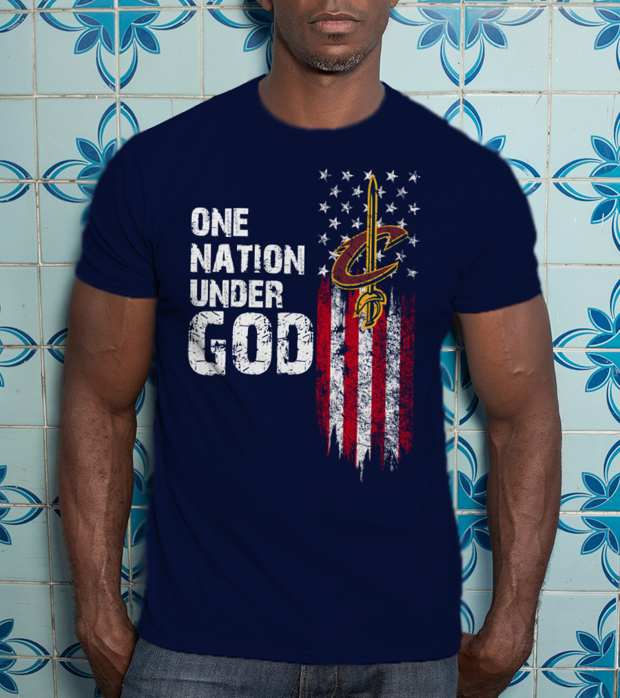 One Nation Under God Cleveland Cavaliers T-Shirt