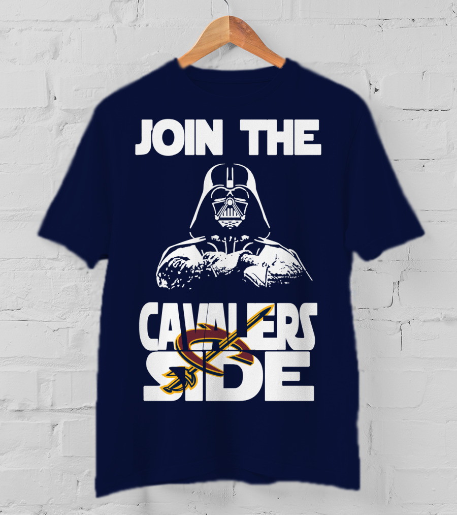 Join The Cavaliers Side Cleveland Cavaliers Star Wars Darth Vader T-Shirt