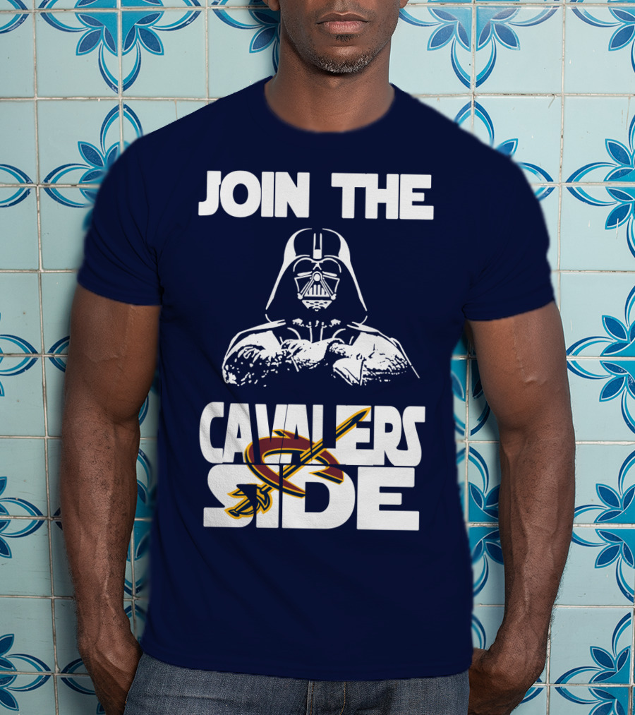 Join The Cavaliers Side Cleveland Cavaliers Star Wars Darth Vader T-Shirt