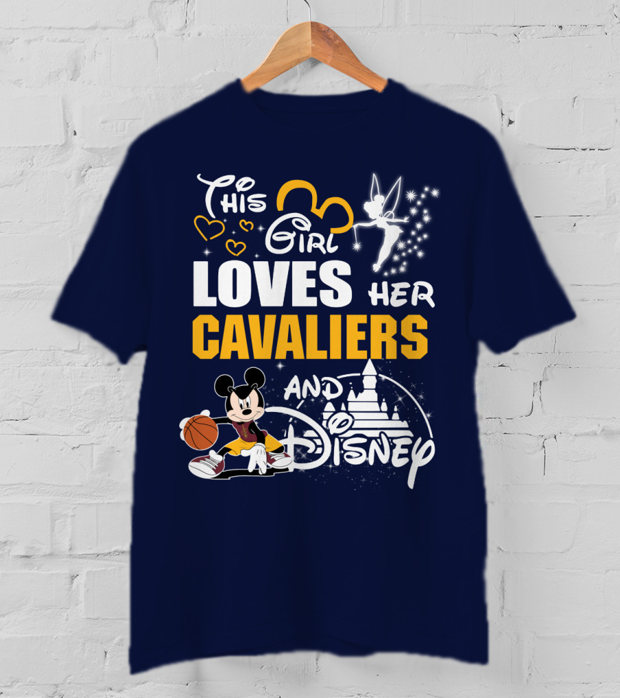 This Girl Loves Her Cavaliers And Disney T-Shirt