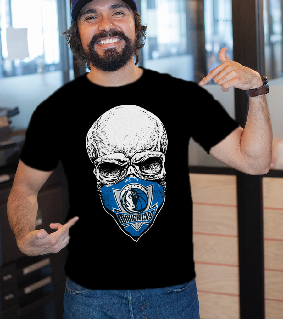 Dallas Mavericks Skull Mask T-Shirt