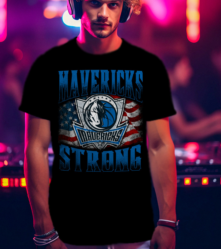 Mavericks Strong Dallas Flag T-Shirt