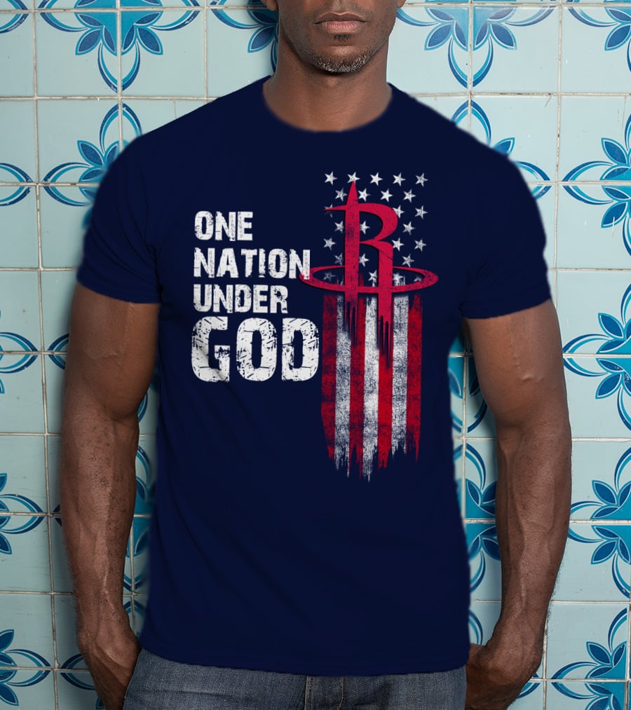 One Nation Under God Houston Rockets T-Shirt