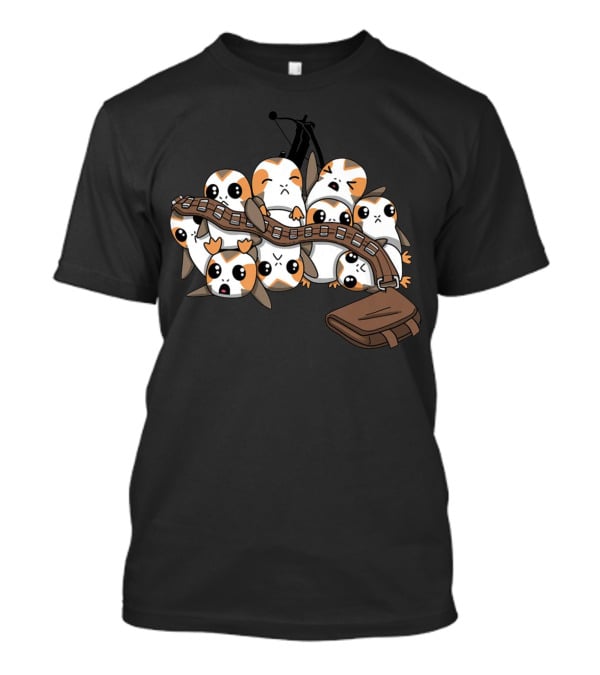 Porgs Overload Chewbacca Bandolier Fun T-Shirt