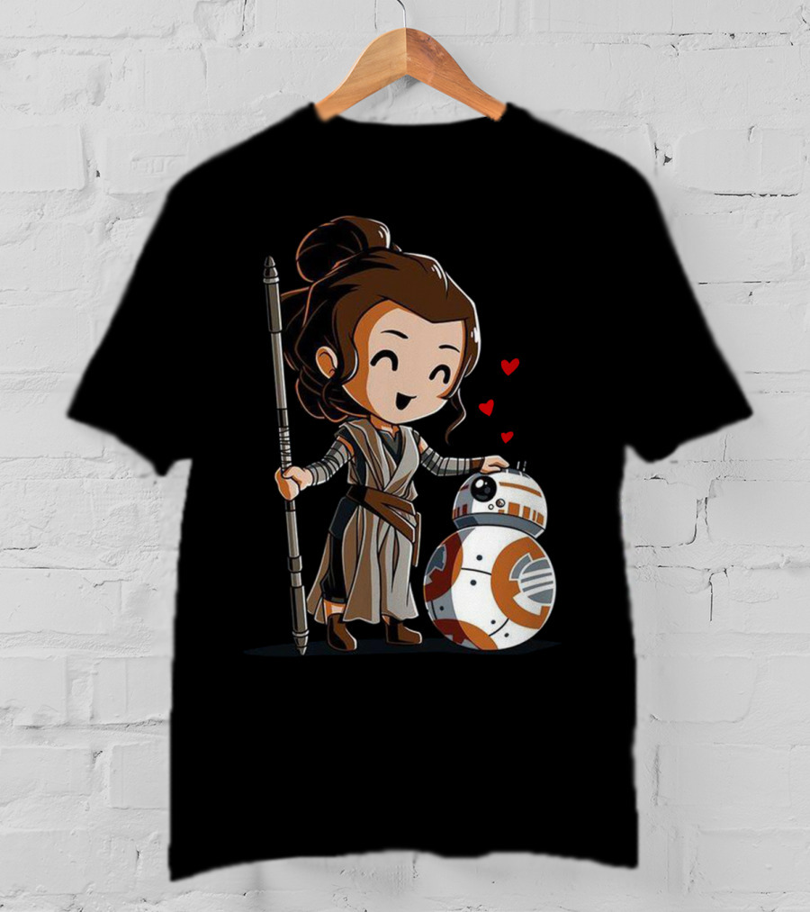 Rey Bb-8 Hearts T-Shirt