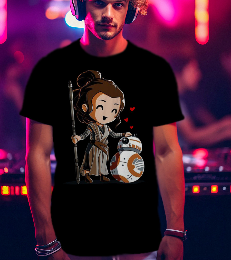 Rey Bb-8 Hearts T-Shirt
