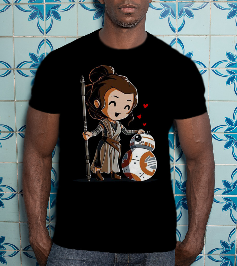 Rey Bb-8 Hearts T-Shirt