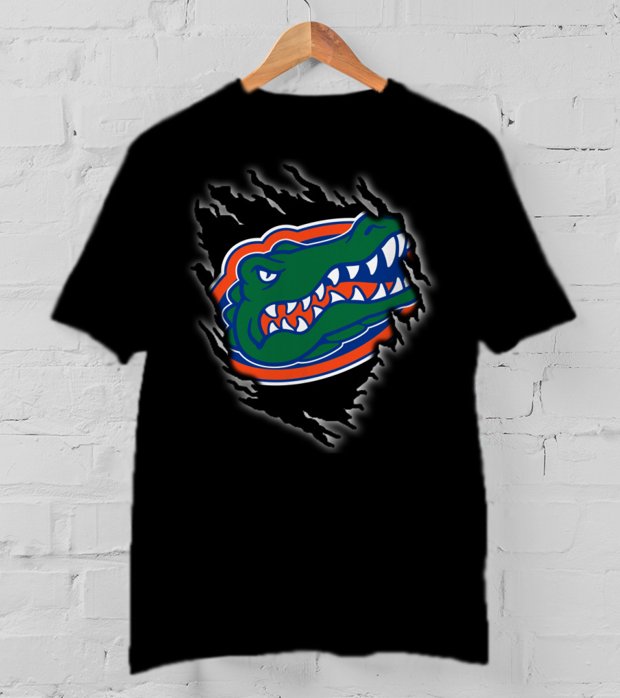 Florida Gators Ripped Claw Mark Gator T-Shirt