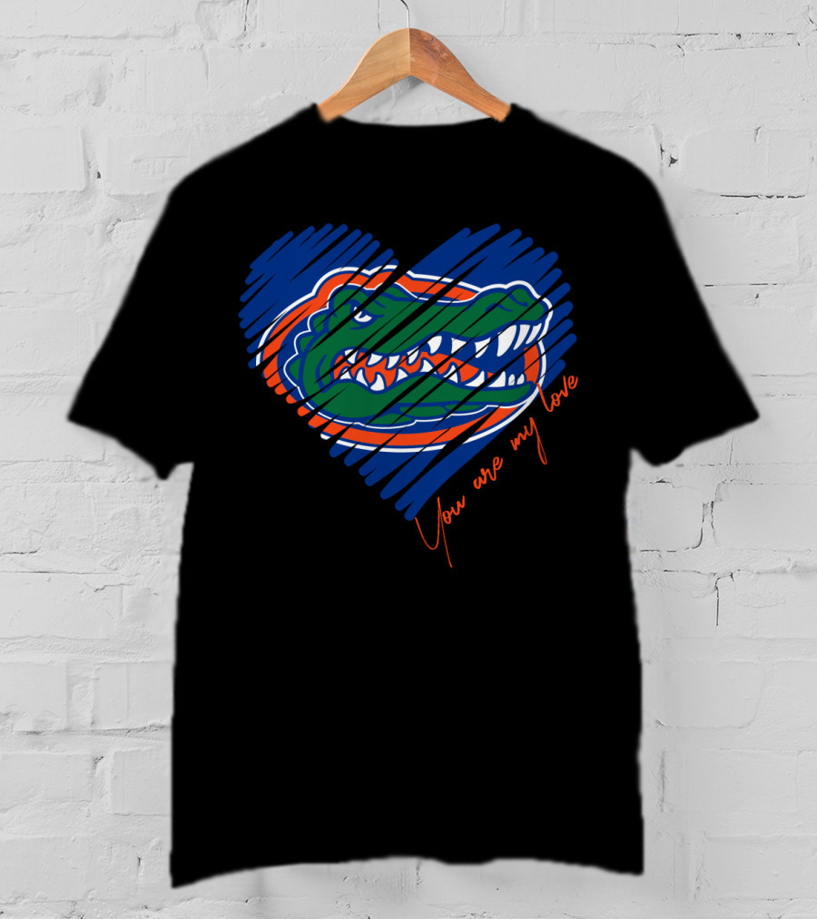 Florida Gators You Are My Love Heart T-Shirt