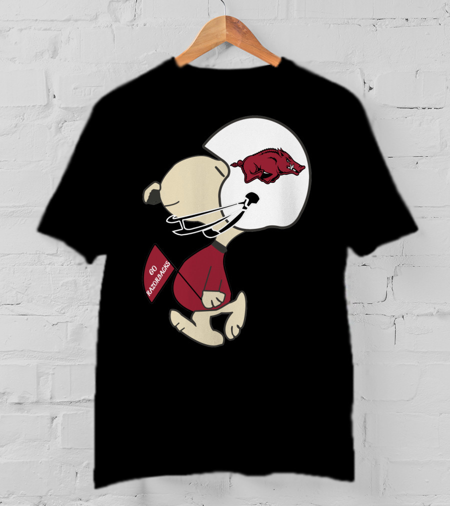 Go Razorbacks Arkansas Razorbacks Helmet Character T-Shirt