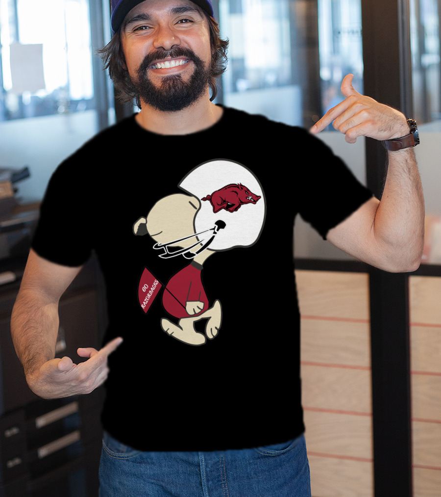 Go Razorbacks Arkansas Razorbacks Helmet Character T-Shirt