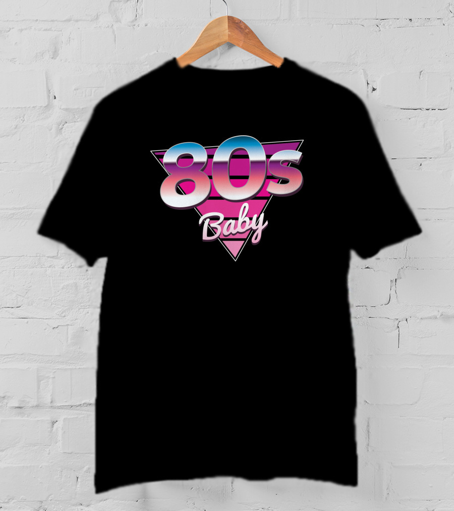 80s Baby Retro Triangle Gradient 764263 T-Shirt