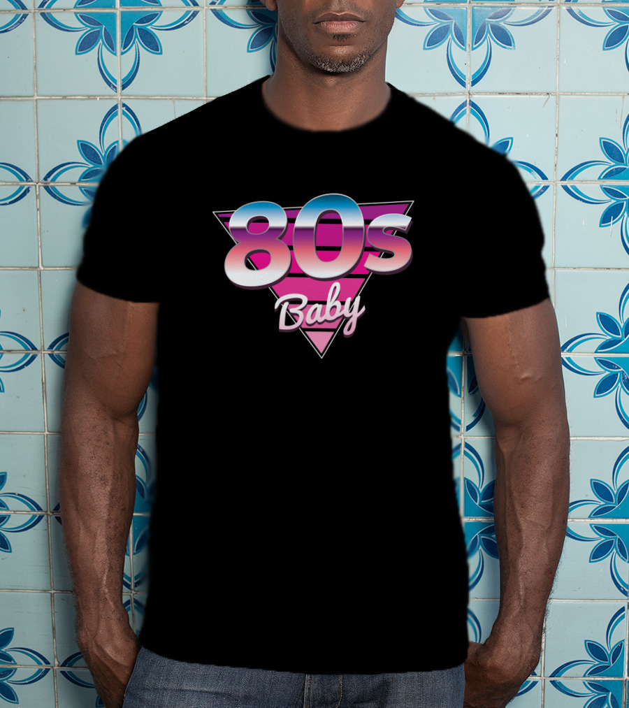 80s Baby Retro Triangle Gradient 764263 T-Shirt