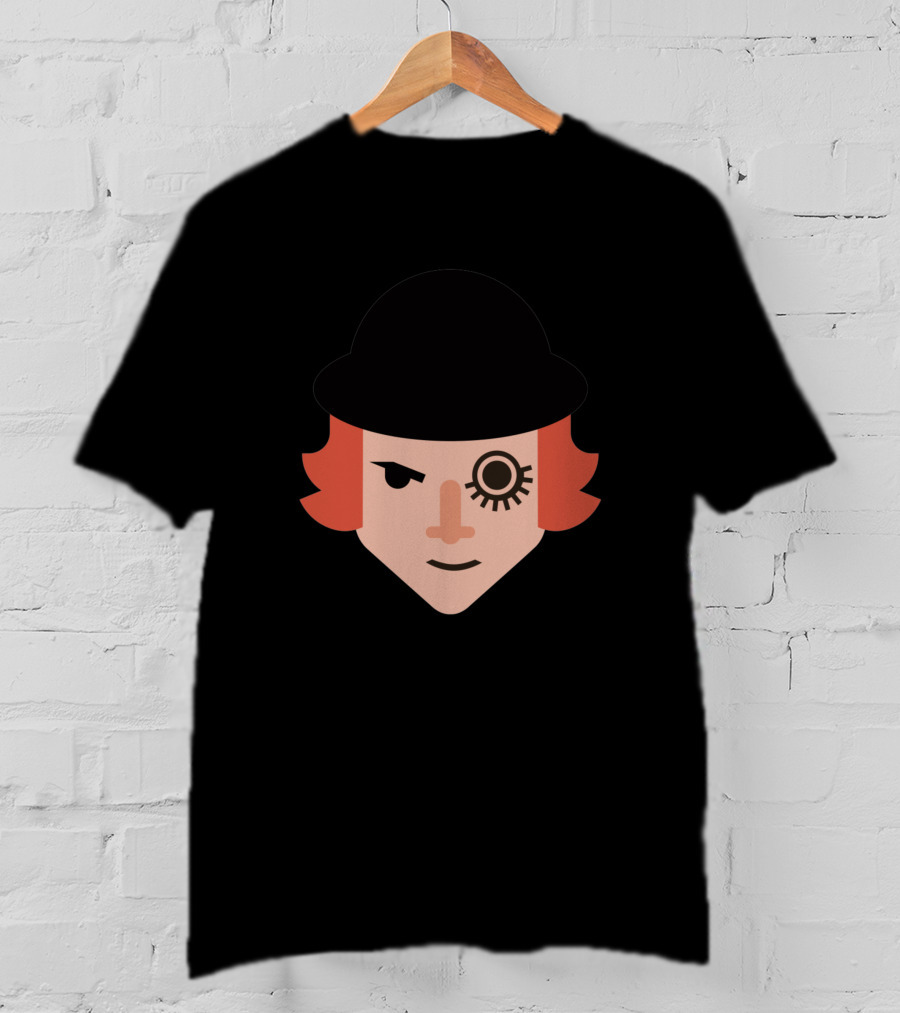 Alex D Clockwork Orange Iconic Bowler Hat Eyelashтересен T-Shirt